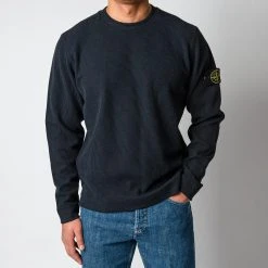 Stone Island FELPA SWEATER NAVY BLUE