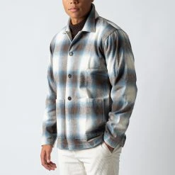 Universal Works EASY OVERSHIRT NAVY/BLUE -jupiter shop UNIVERSALWORKSOVERSHIRT 3 1