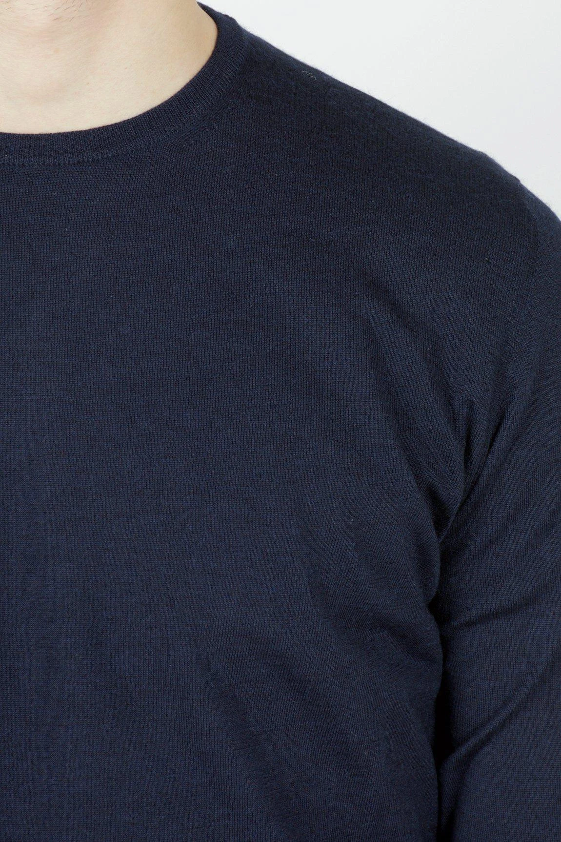 Filippo De Laurentiis WOOL CASHMERE SILK CREW NECK SWEATER 008 NAVY 6 Filippo De Laurentiis WOOL CASHMERE SILK CREW NECK SWEATER 008 NAVY - Bild 4