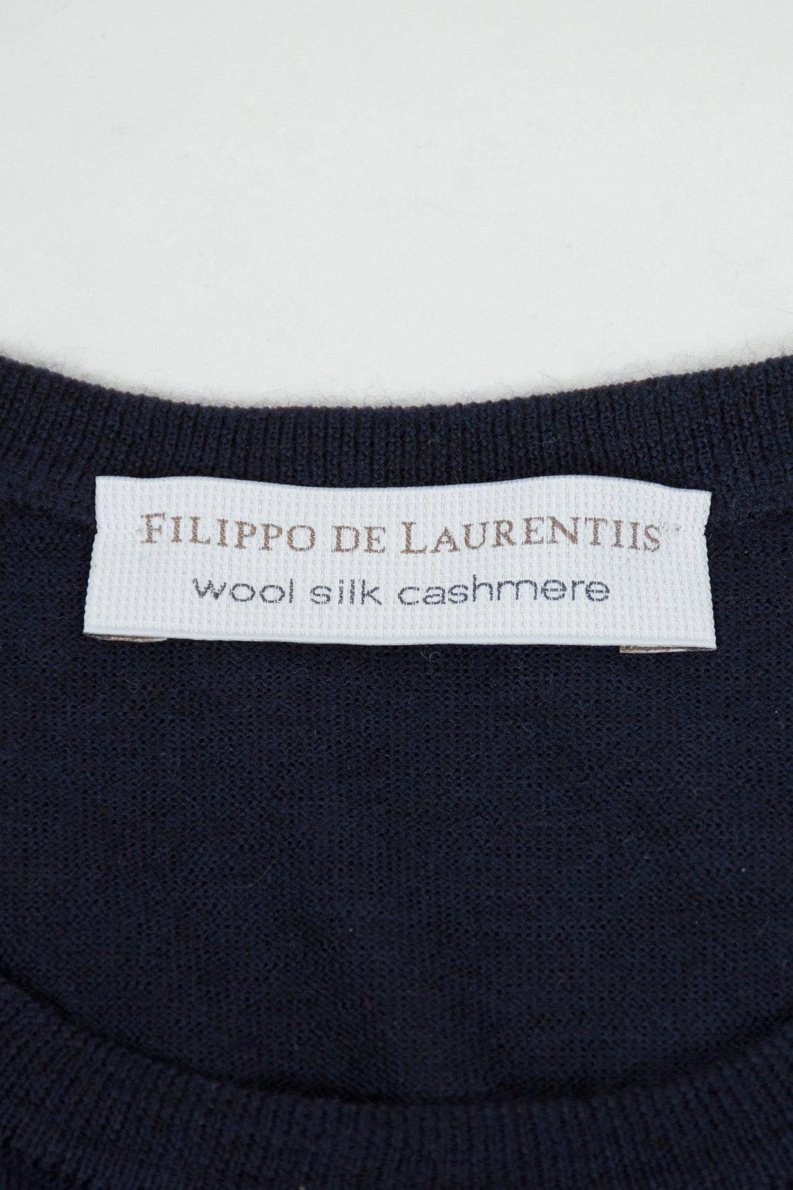 Filippo De Laurentiis WOOL CASHMERE SILK CREW NECK SWEATER 008 NAVY 7 Filippo De Laurentiis WOOL CASHMERE SILK CREW NECK SWEATER 008 NAVY - Bild 5