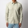 XACUS WASHED CASUAL OXFORD SHIRT KHAKI GREEN -jupiter shop XACUSLINNESKJORTA 3