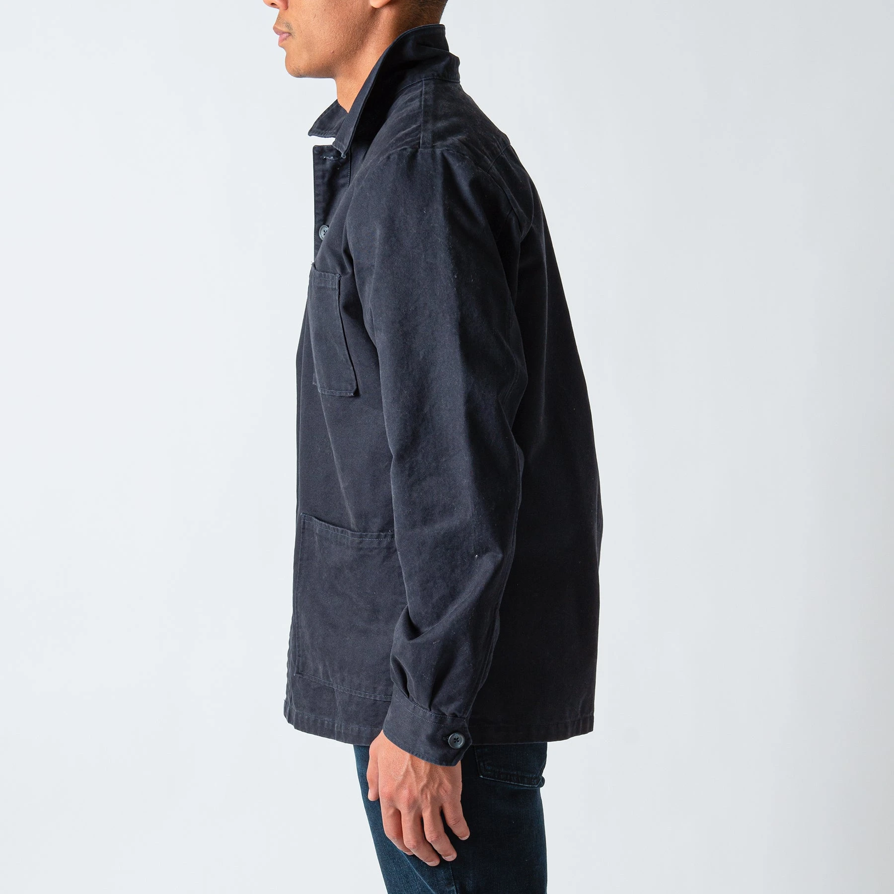 XACUS HEAVY TWILL GABARDINE OVERSHIRT NAVY 6 XACUS HEAVY TWILL GABARDINE OVERSHIRT NAVY - Bild 4
