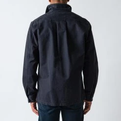 XACUS HEAVY TWILL GABARDINE OVERSHIRT NAVY 14 XACUS HEAVY TWILL GABARDINE OVERSHIRT NAVY -jupiter shop XACUSOVERSHIRT 3
