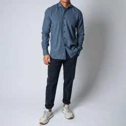 XACUS LUXURY MUSSOLA FLANNEL SHIRT BLUE -jupiter shop XACUSSKJORTA 1 f68887e3 df9c 4406 8329 c14087c8d310