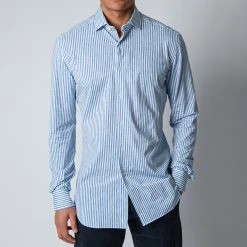 XACUS ACTIVE SHIRT BLUE STRIPE