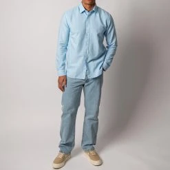 XACUS WASHED CASUAL OXFORD SHIRT LIGHT BLUE -jupiter shop XACUSSKJORTA 2 9e945b39 638b 4661 848a 30e78720bae6