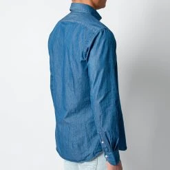 XACUS COTTON CHAMBRAY SHIRT DENIM -jupiter shop XACUSSKJORTA 6 56888f0f 7637 4bfd 8d42 d686d233db2d