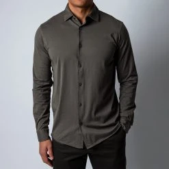 Filippo De Laurentiis LUXURY JERSEY SHIRT GREEN