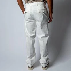 Oscar Jacobson TANKER COTTON STRETCH TROUSERS SNOW WHITE -jupiter shop oscarjacobsonbyxa 5