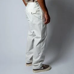 Oscar Jacobson TANKER COTTON STRETCH TROUSERS SNOW WHITE -jupiter shop oscarjacobsonbyxa 6