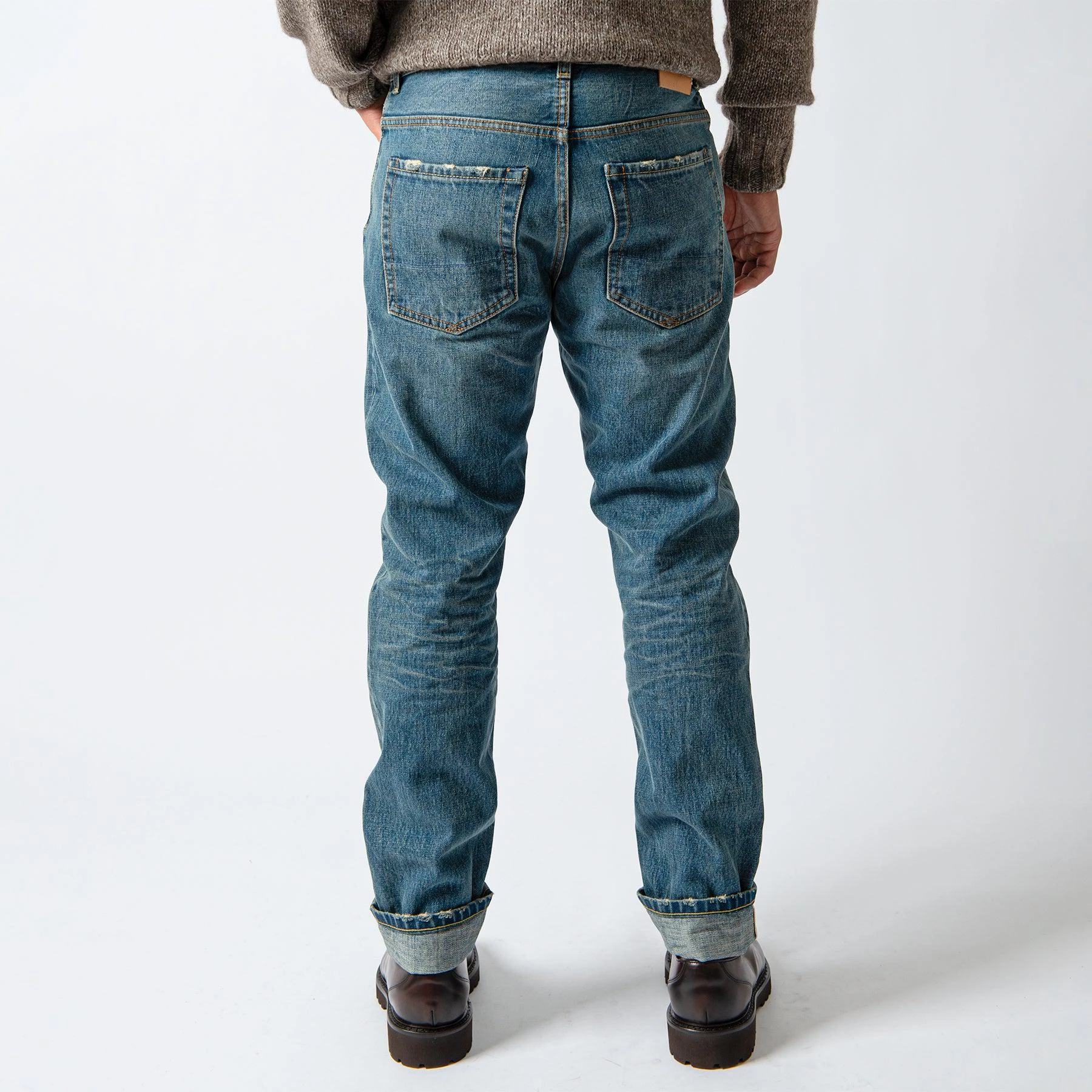 Tela Genova ITALO TAPERED JEANS HEAVY WASH 6 Tela Genova ITALO TAPERED JEANS HEAVY WASH - Bild 4